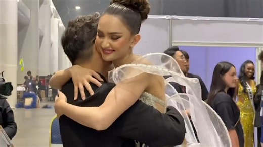 1.1M views · 34K reactions | WATCH: Ahtisa Manalo received hugs, photos, and lots of encouragement backstage after the #MissUniverse2025 coronation night. | via Dyan Castillejo, ABS-CBN News | ABS-CBN News | Facebook