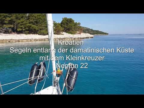 Kroatien segeln mit einer Neptun22 entlang der dalmatinischen Küste