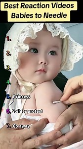 Babies reaction to needle 🤭 | Viral Video