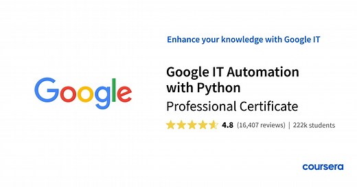 “This is a comprehensive course on Python that you can explore step-by-step. It is the best-structured Python course I have seen in a while. Thanks a lot to the instructor and the course content writer!” - Evea Z. | Coursera