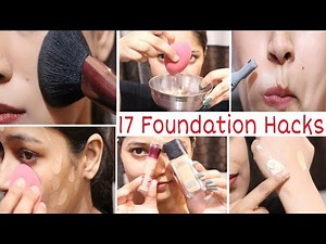 17 Foundation Hacks|अब Makep कभी काला नहीं होगा|Step by Step How to Apply Foundation|Be Natural