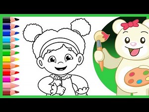 Daniel Tiger's Friend Miss Elaina | Coloring Pages - Kids Learn Colors