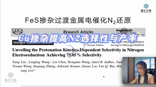 文献讲解第30期：FeS掺杂过渡金属电催化N2还原