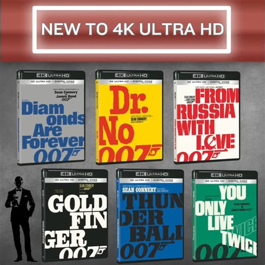 Studio Distribution Services (SDS) | Six classic James Bond movies starring Sean Connery are now available on 4K Ultra HD!⁠ ⁠ ⁠ Packed with exotic locations, stunning Bond... | Instagram