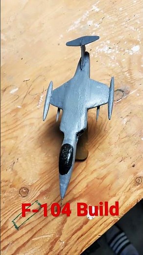 I built an F-104 out of wood! #jet #diy #howto #scalemodel