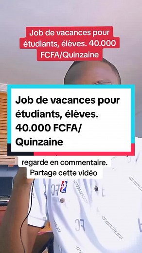 Job de vacances pour étudiants à Abidjan