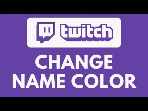 How To Change Name Color on Twitch