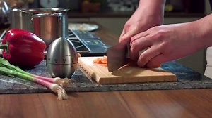 PEARL stainless steel egg timer, 60-minute timer and signal tone