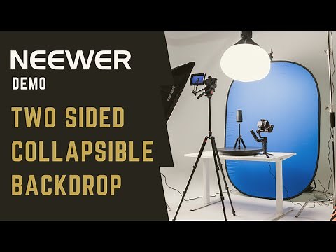 Neewer Demo | How To Use The Two Sided Collapsible Backdrop