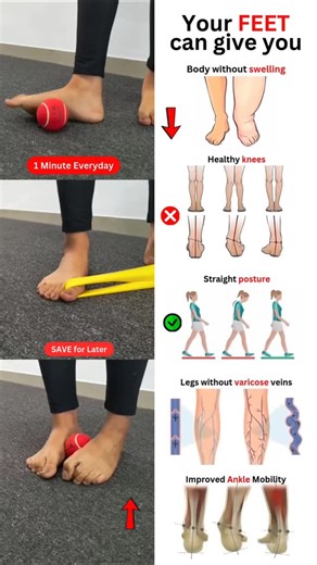 Your Feet Are the Foundation... But Are You Ignoring Them? . Strong, mobile feet can give you: ✔ Healthy Knees ✔ Legs without Varicose Veins ✔ A Body Free from Swelling ✔ Naturally Straight Posture . Yet most people never train them. In my sessions, we start from the ground up — literally. Because pain-free movement begins at your feet. . Fix the base. Heal the chain. . #exercisescience #exercise #excerciseathome #gymmotivation #gym #gymworkout #workout #workoutathome #physiocare #physiorehab #p