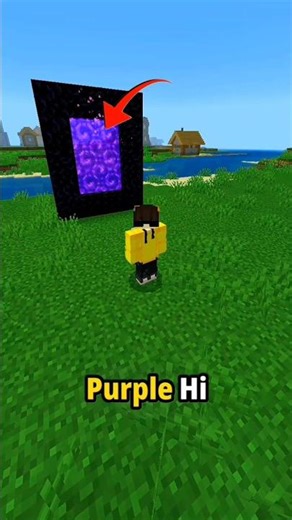 Why Is the Nether Portal Always Purple? 😱💜 |#minecraft #shorts