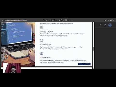 Lecture 1: SPR 101 | Introduction To Python | CSE | Sibasish Deb