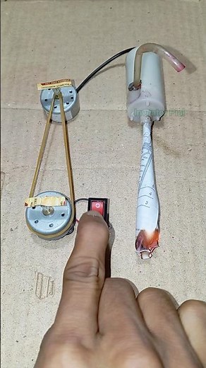 How to run smoke producers machine with dc motor