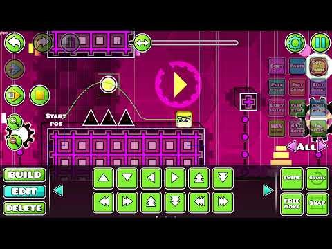Geometry Dash building my newest level Memory Processing!