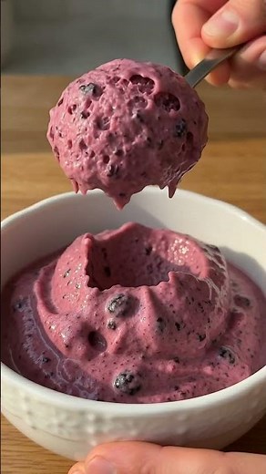 3-Ingredient Blueberry Ice Cream 🍦🫐 | Healthy, Creamy & Ready in Minutes