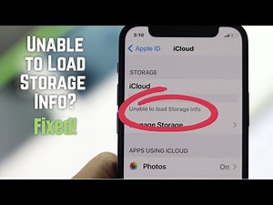 How to Fix iCloud Unable to load Storage info iPhone [Storage Stuck]