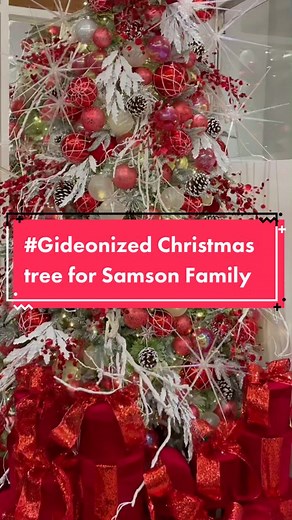 Gideonized Christmas Tree Decoration for Samson Family