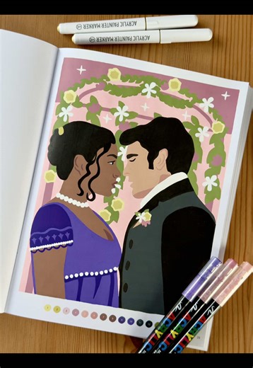Bridgerton Colorings: Anthony and Kate Art Series