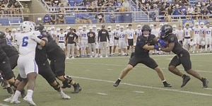 The Jackrabbit’s running backs found the endzone for the first time this season