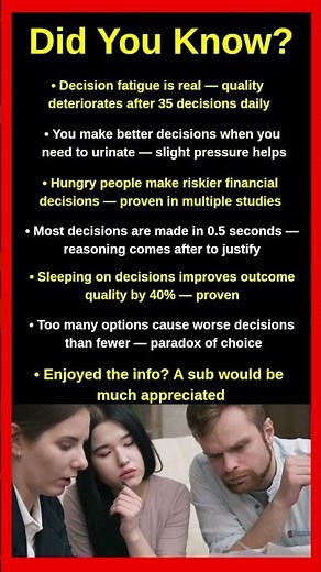 What Science Confirmed About Decision Making Will Shock You 🧠🎯
