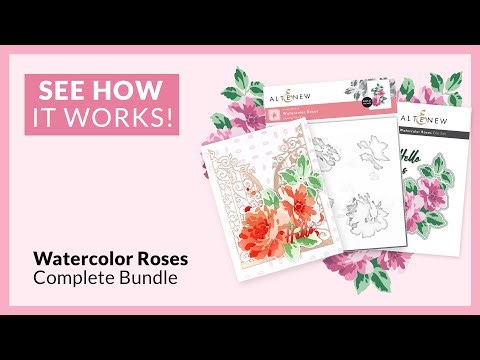 The Best Way to Layer Watercolor Roses Layering Stencil