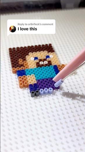 Pixie Beads ASMR | Perfect Melt & Satisfying Mini Fuse Beads Pixel Art | DIY Mini Fuse Beads Craft