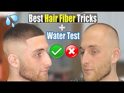 7 Easy Tricks to make Hair Fibers look NATURAL + Water Test