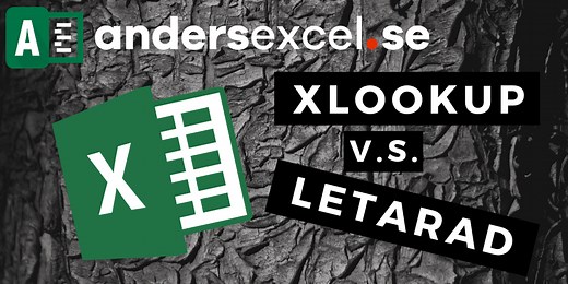 XLETAUPP (XLOOKUP) - en ersättare till LETARAD (VLOOKUP)! -