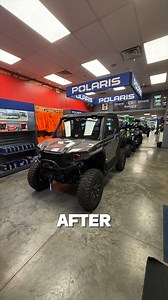 New Polaris display is setup and looking clean! Machines on display, along with parts, accessories, and even an interactive "build your own ride" display. Stop in and check it out today! #polaris #sxs #sidebyside #utv #parts | Edwards Motorsports