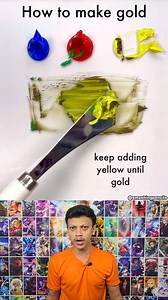 How to Make Gold Colour ✨ Want shiny gold in your art? 🎨 Learn the easy trick to create the perfect gold colour with simple ingredients! #reelsvideo #colour #colors #gold #making #mixing #goldcolor #diy #jollyforever | JollyForever