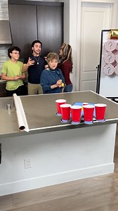 Ping pong tossing challenge #familygames | Zander Zone
