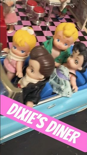 Dixie’s Diner by Tyco toys #1989 #diner #50s #oldies #80stoys #dollhouse #rockandroll #toys #fun