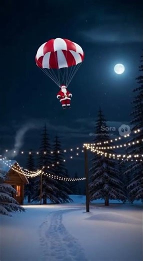 Video Footage of Santa Claus falling off the Sled 🤯