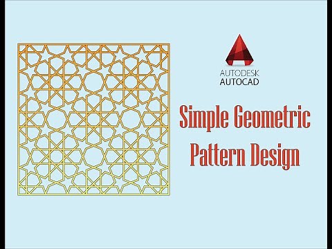 Easy Geometric Pattern Step by Step Tutorial - AutoCAD