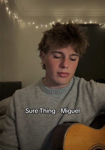 Sure Thing Miguel cover acoustic guitar — romantic POV love song