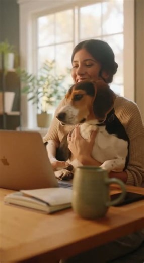 🐶💻 dog crashes zoom call!