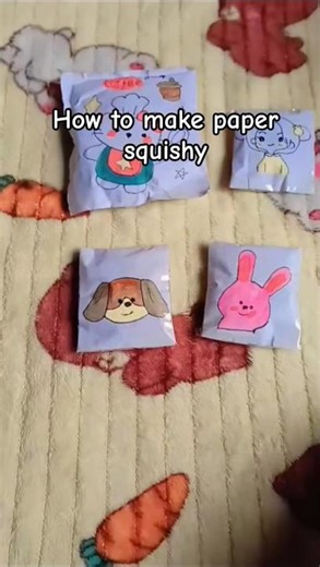 Diy squishy soft toy making from paper #squishmallow #art