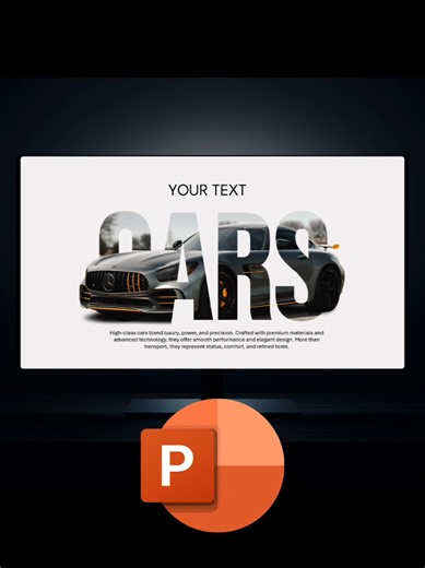 beautiful text effect in PowerPoint ✨️ #عروض_تقديمية #design #powerpointtemplate #ppt #powerpoint