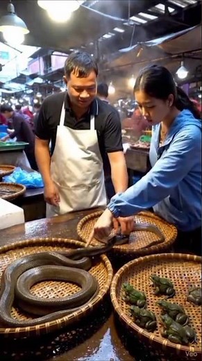 Exploring China’s Traditional Markets: The Story of the Giant Snake Trade 🐍🇨🇳 #food #streetfood