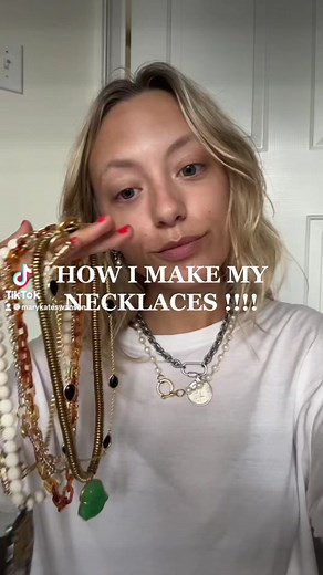 how i make my necklaces so you can too !!!!! 🪩🫶🏼