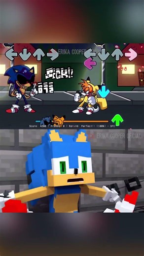 FNF Sonic Oh Uhm for hire vs minecraft mod - Friday Night Funkin' #sonic #minecraft #shortsviral