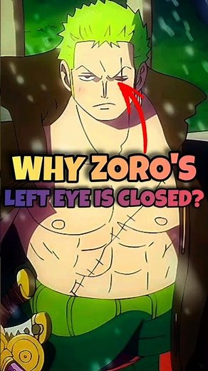 Why Zoro's Left Eye is Closed? | One Piece Mystry | Anime BLAH