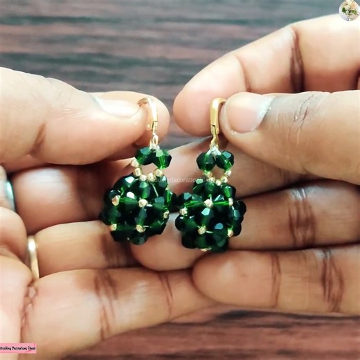 13K views · 230 reactions | How to make Beaded Beads Earrings for Beginners Tutorial | Wedding Decoration Ideas | Facebook