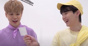BTS's Suga Won A Jimin "Photocard," And Jimin Was In "Disbelief" When He Saw It