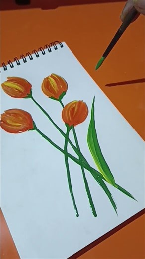 Paint with me ✨#essy flower painting ideas #ytshorts #shorts #shortvideo #shortsfeed #flowers #art