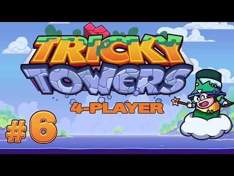 Tricky Towers - #6 - Slamming Boxes (4 Player Gameplay)