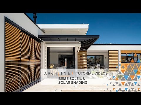 Brise Soleil and Solar Shading - ARCHLine.XP tutorial