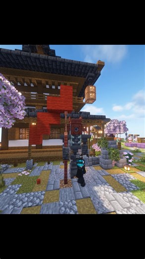 Samurai Statue! #minecraft #shorts #minecraftshorts