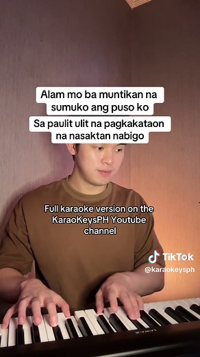 Dilaw Piano Karaoke - Sing Along with Dilaw Lyrics