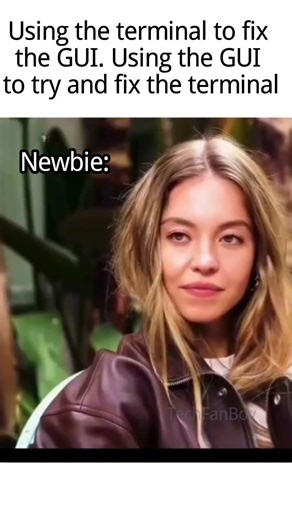Newbie be like #memes #distrotube #linuxoperatingsystem #funny #linuxos